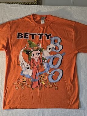 Vintage 2000 Betty Boop Halloween Tshirt Size Large